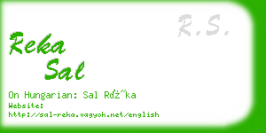 reka sal business card